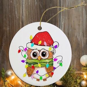 Christmas Ornament, Christmas Owl Ornament